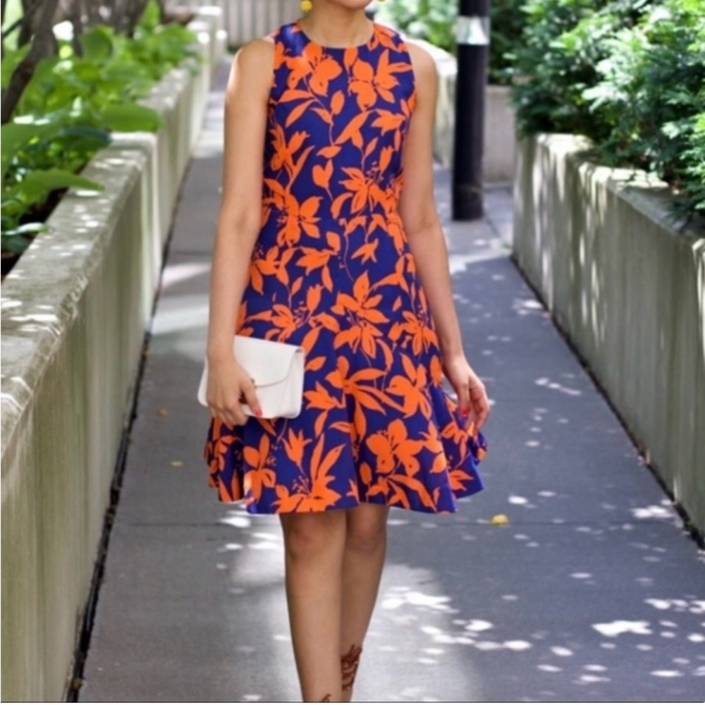 Floral Print Flippy Skirt Dress Sz 0